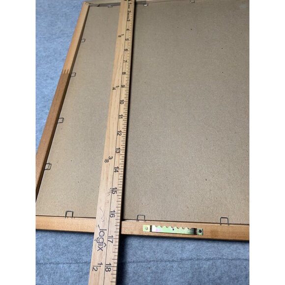 Framed Handmade Floral Needlework "Rosemary Flax Iris Lavender Borage Chicory" 1 - Picture 9 of 11